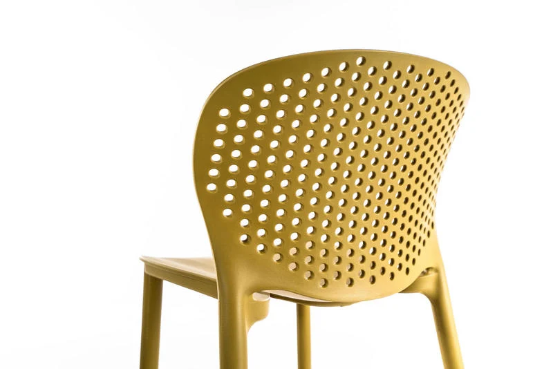 Set da 2 sgabello alto in polipropilene per interno o esterno cm 46x42x93h - vari colori
