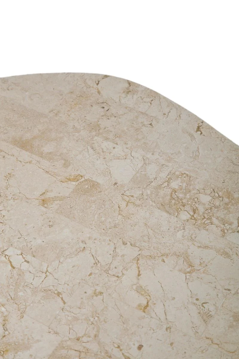 Tavolino design da salotto in pietra fossile cm 99x52x28h - vari colori