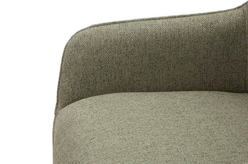 Set da 2 Sgabello alto in tessuto verde base in metallo nero cm 55x55x109h