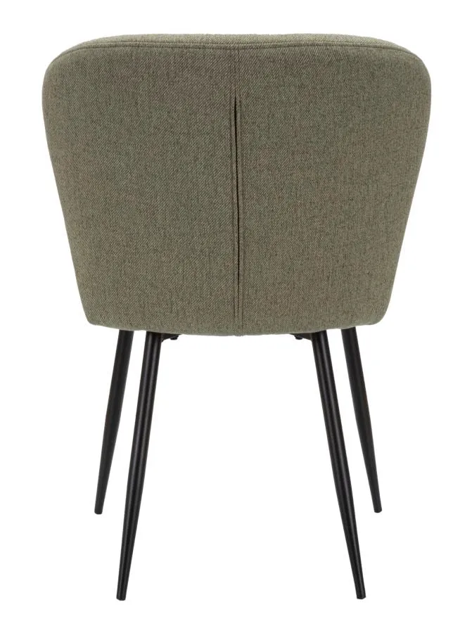 Set da 2 Sedia da pranzo imbottita rivestita in tessuto cm 58x60x85h - vari colori