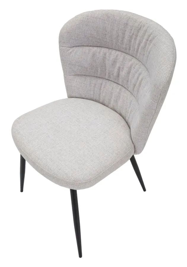 Set da 2 Sedia da pranzo imbottita rivestita in tessuto cm 58x60x85h - vari colori