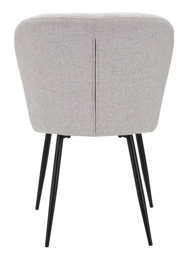 Set da 2 Sedia da pranzo imbottita rivestita in tessuto cm 58x60x85h - vari colori