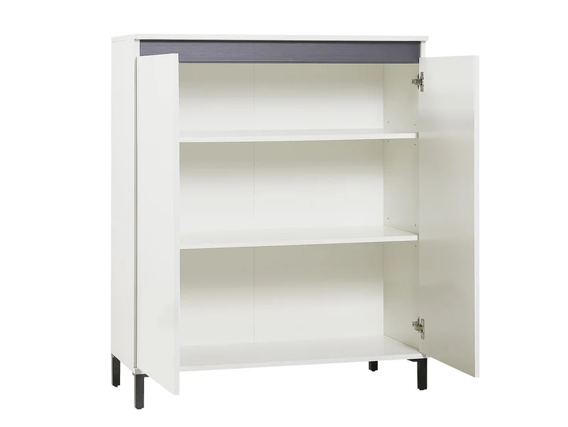 Mobile living 2 ante alto moderno bianco lucido cm 100x40x110h - vari colori