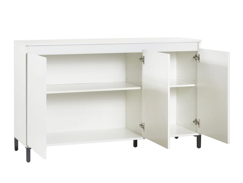 Madia moderna 3 ante bianco lucido design moderno cm 138x40x84h - vari colori