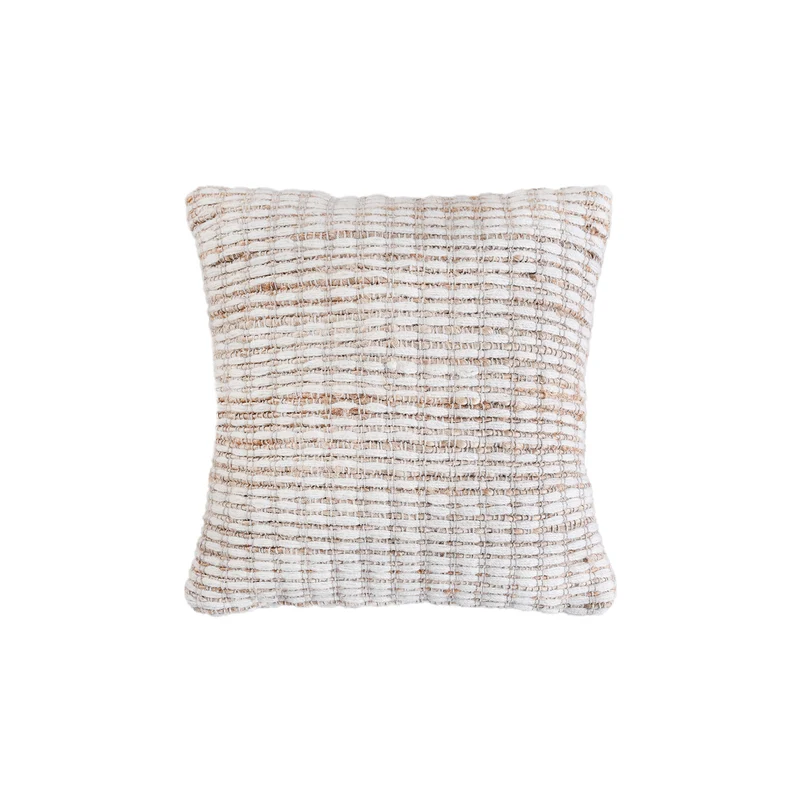 Cuscino decorativo in lana tessuta avorio 45x45 cm - GALIRRON