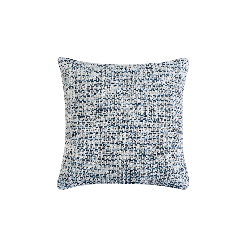 Cuscino decorativo in lana con fantasia intrecciata 45x45 cm - HELOLZIO