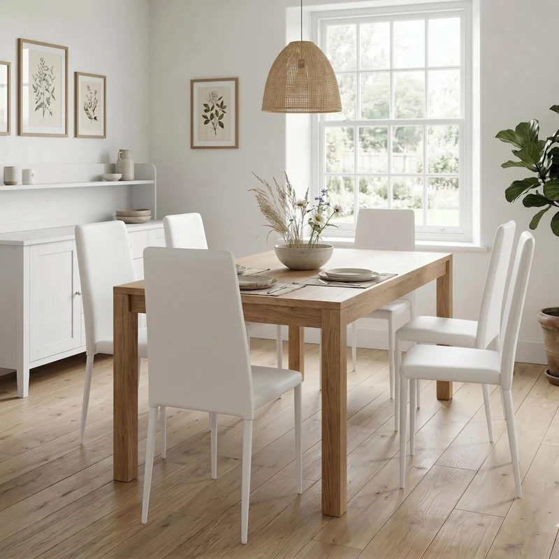Set 4 sedie per sala da pranzo Eloria