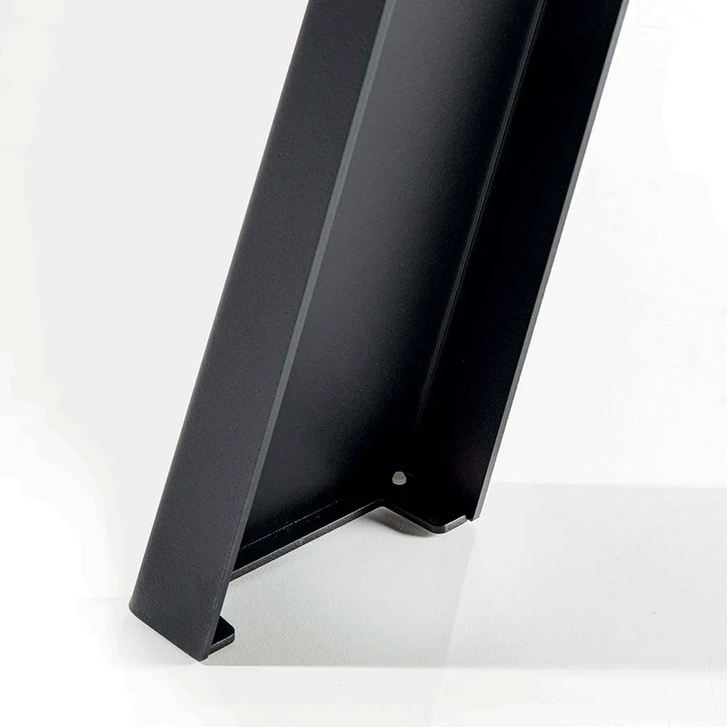Kavir - Tavolo fisso industrial piano in legno bordo irregolare gambe in metallo - varie misure
