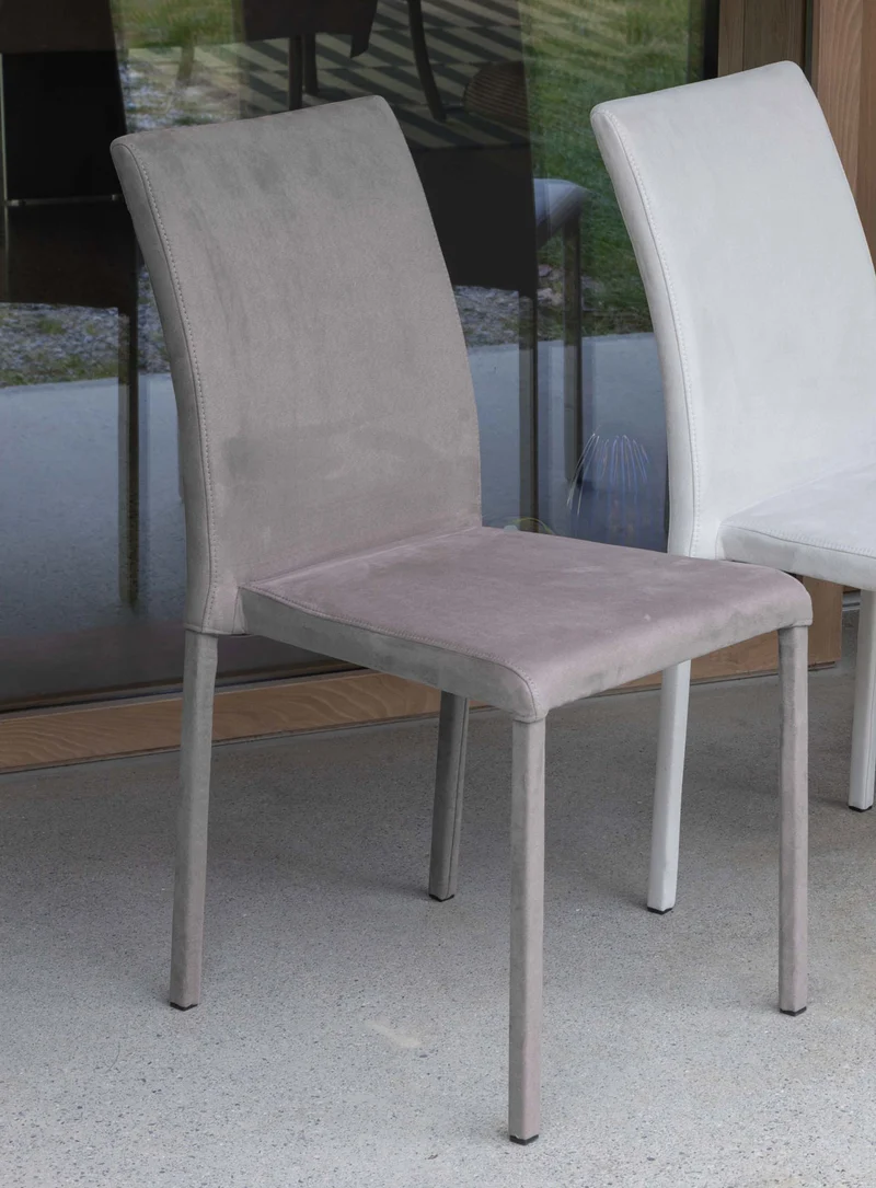 Cloe Plus - Set da 4 Sedia soggiorno rivestita in econabuk cm 42x61x87h - vari colori