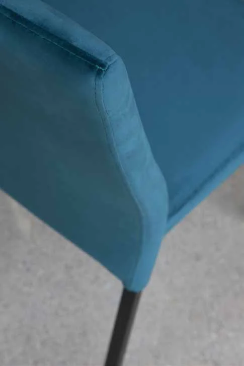 Hellen Plus - Set da 4 Sedia living in velluto struttura in metallo cm 44x59x90h - vari colori