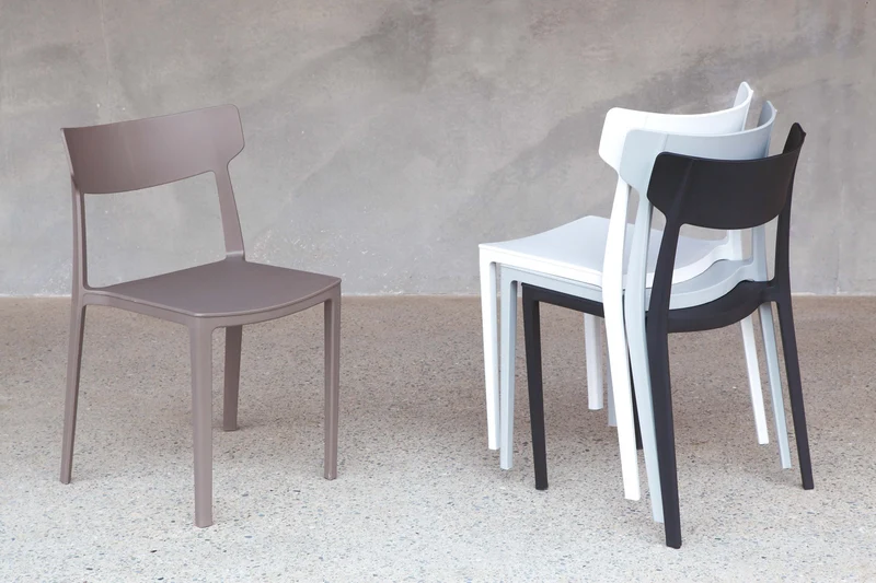 Citylife - Set da 4 Sedia sala da pranzo in polipropilene cm 47x51x81h- vari colori