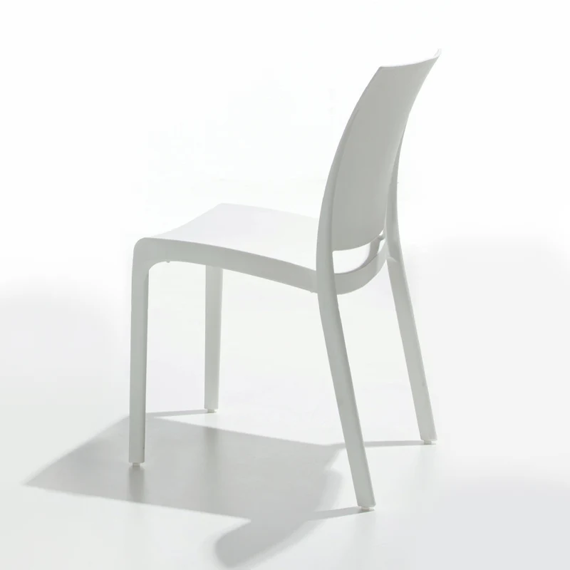 Vela - Set da 4 Sedia per esterno interno in polipropilene cm 51x50x83h- vari colori
