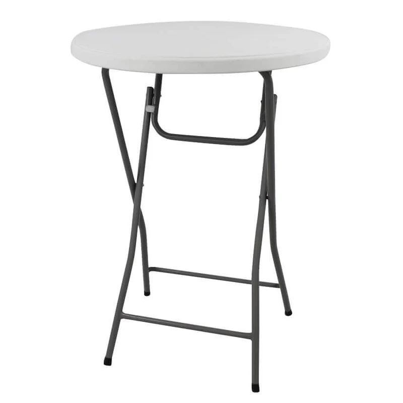 Tavolo alto pieghevole rotondo da giardino per catering 60 cm - ULONZIO