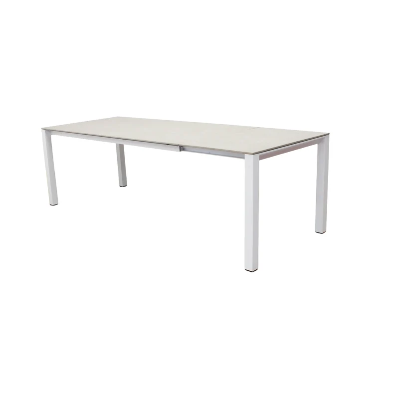 Tavolo da giardino allungabile alluminio piano in pietra 180/240 cm - ORANMOND