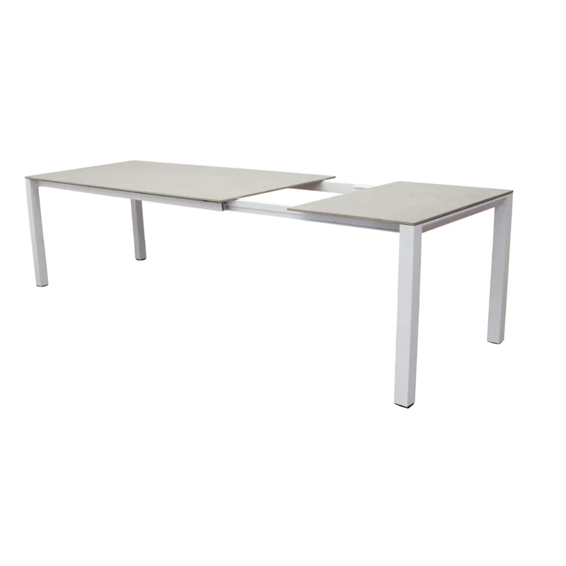 Tavolo da giardino allungabile alluminio piano in pietra 180/240 cm - ORANMOND