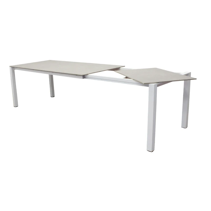 Tavolo da giardino allungabile alluminio piano in pietra 180/240 cm - ORANMOND