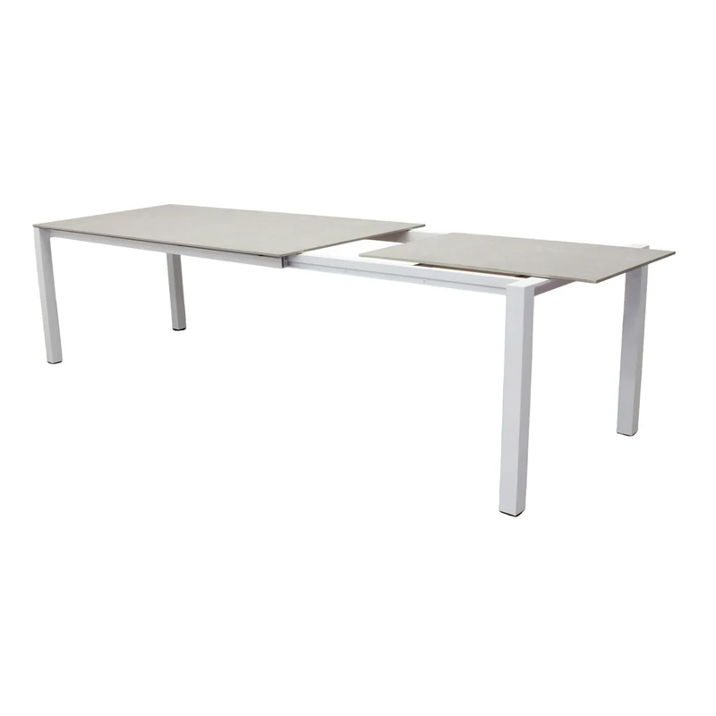 Tavolo da giardino allungabile alluminio piano in pietra 180/240 cm - ORANMOND
