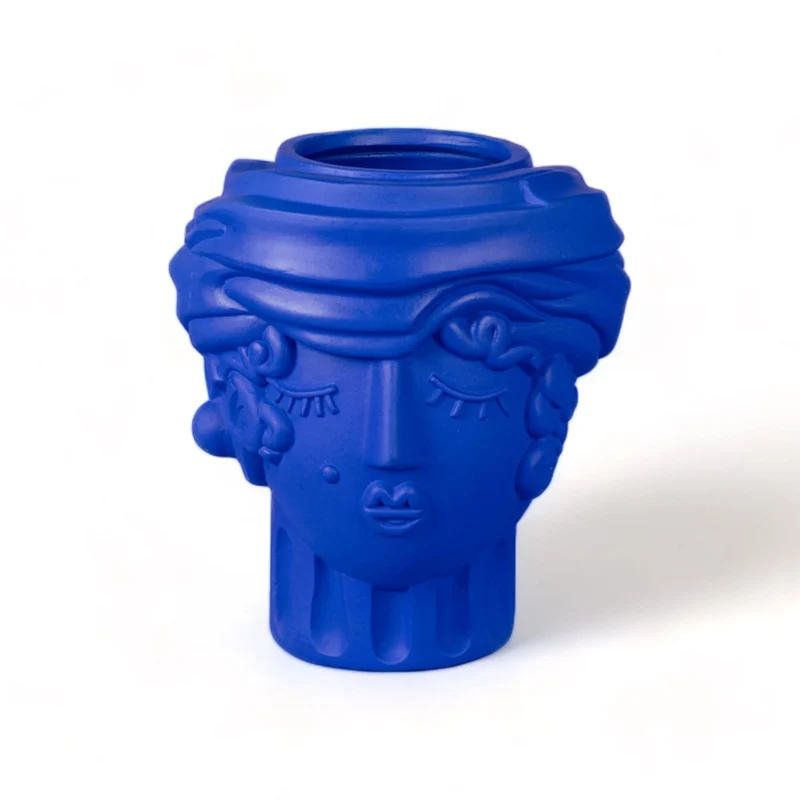 Seletti Terracotta Vase Women Blue