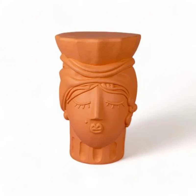 Seletti Magna Graecia Terracotta Stool Man Sgabello/Tavolino