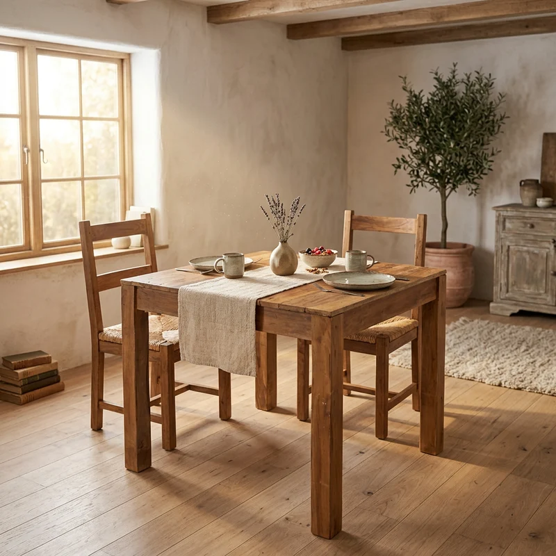 Tavolo quadrato in legno 80x80 - ENARA