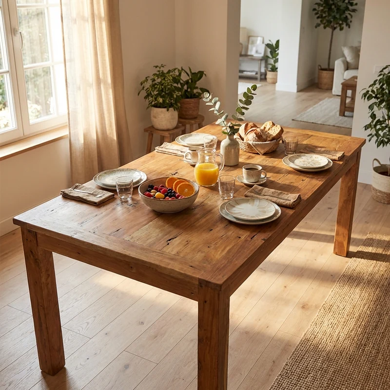 Tavolo da pranzo in legno 200x100 - ELPHIRA
