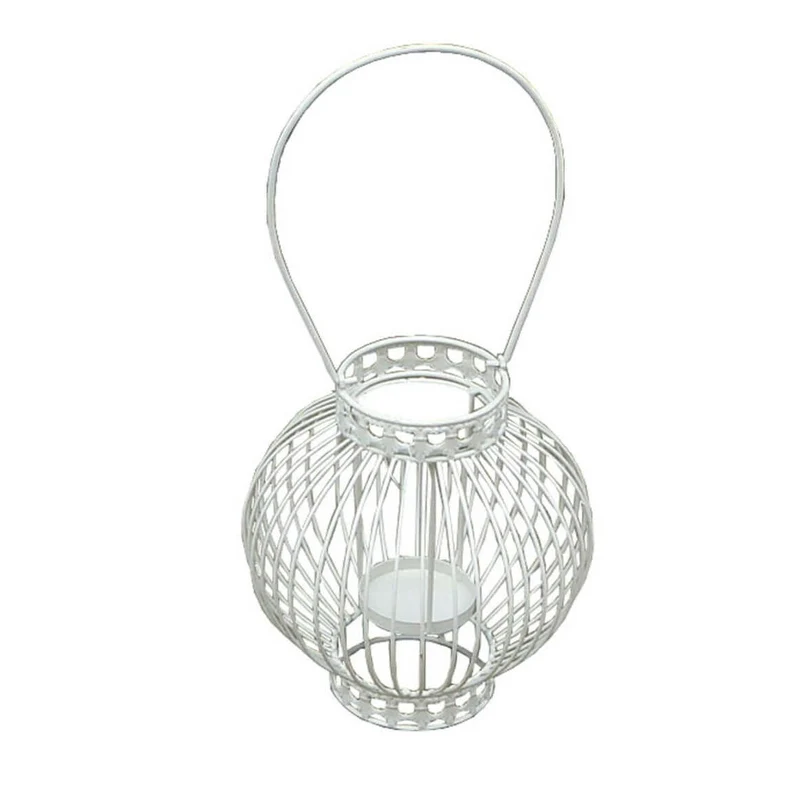 Portacandela stile provenzale verniciato in Acciaio cm 20 5x22x42 - COREY