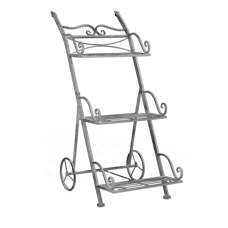 Eatagere bianco ossidato in Acciaio cm 37 5x51x81 - NARDI