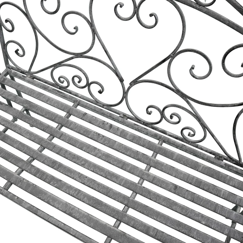 Panca bianco ossidato in Acciaio cm 103x54x95 - NARDI
