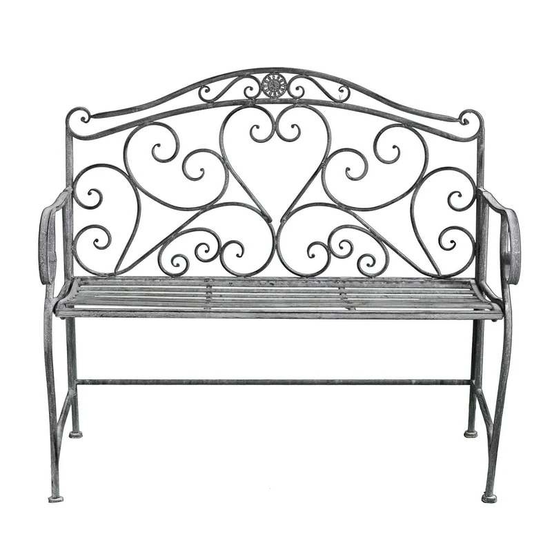 Panca bianco ossidato in Acciaio cm 103x54x95 - NARDI