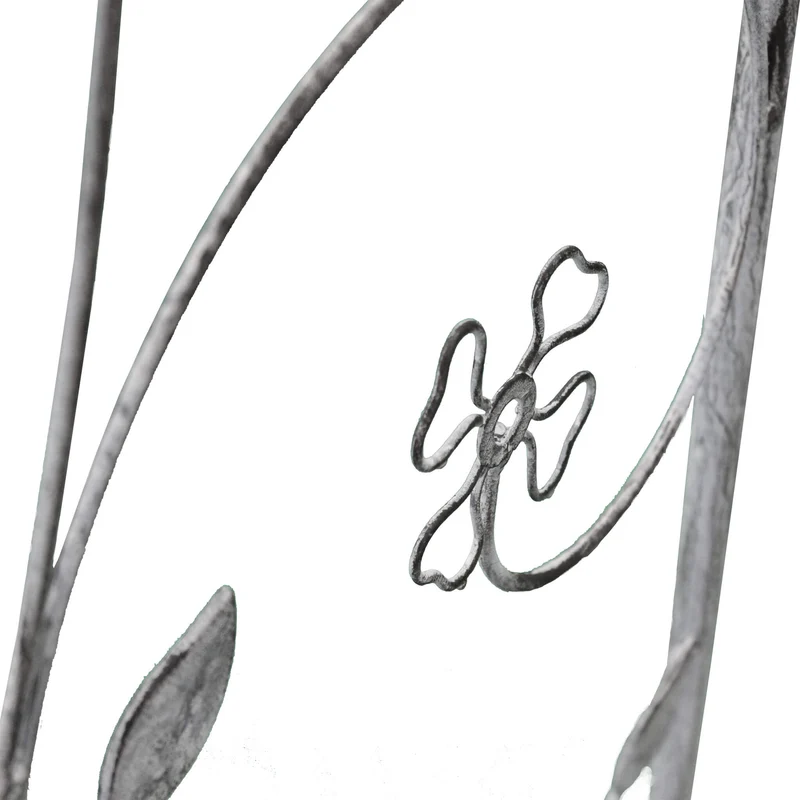 Arco decorativo bianco ossidato in Acciaio cm 135x47 5x230 - NARDI