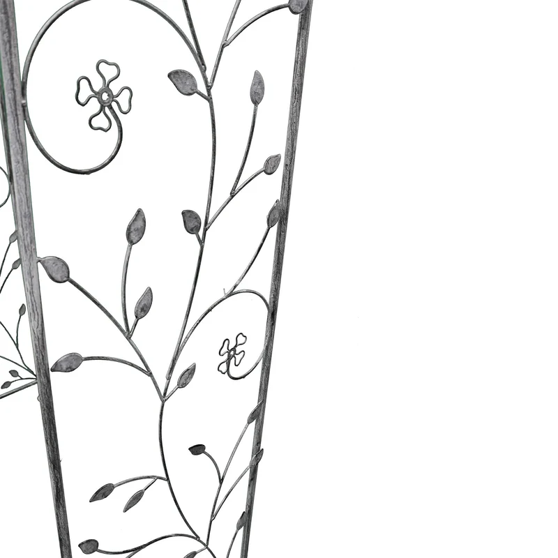 Arco decorativo bianco ossidato in Acciaio cm 135x47 5x230 - NARDI