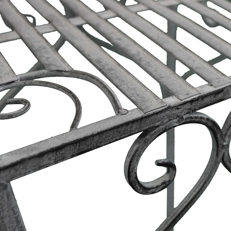 Set di 3 fioriere bianco ossidato in Acciaio cm 30x30x72 - NARDI