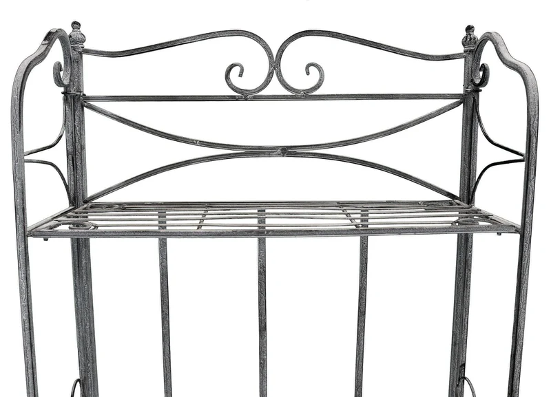 Eatagere 3 piani bianco ossidato in Acciaio cm 61x32x117 - NARDI