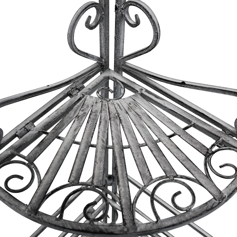 Eatagere 4 piani bianco ossidato in Acciaio cm 49x35x154 - NARDI