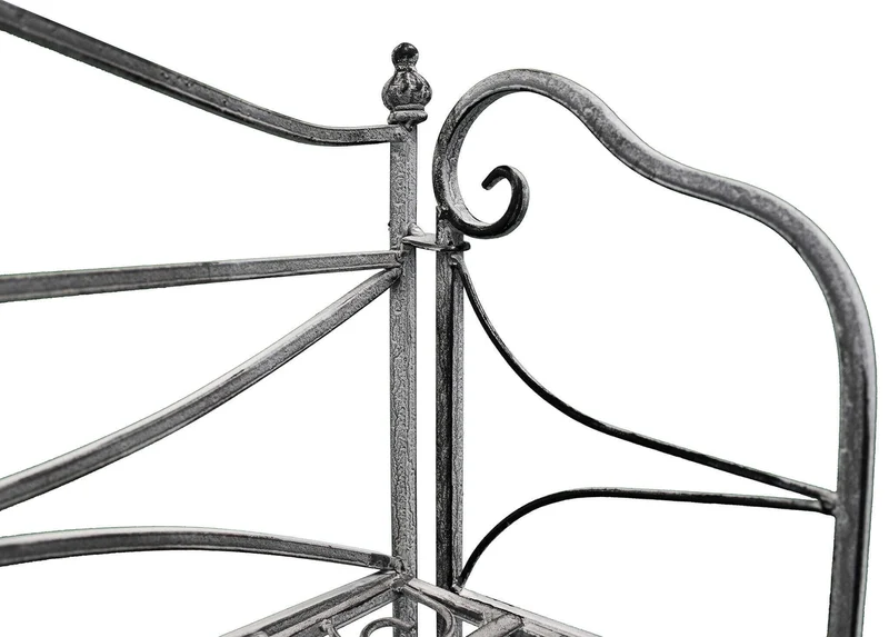 Eatagere 4 piani bianco ossidato in Acciaio cm 61x32x156 - NARDI