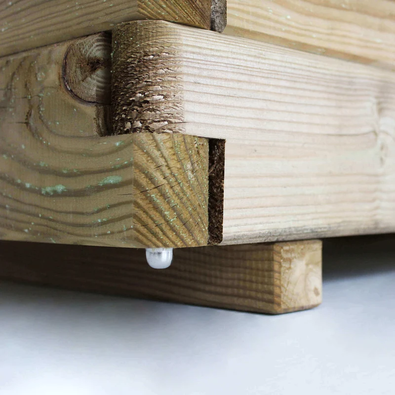 In Legno da Giardino 60x40x40 h in cm 60x40x40 - FLOWER