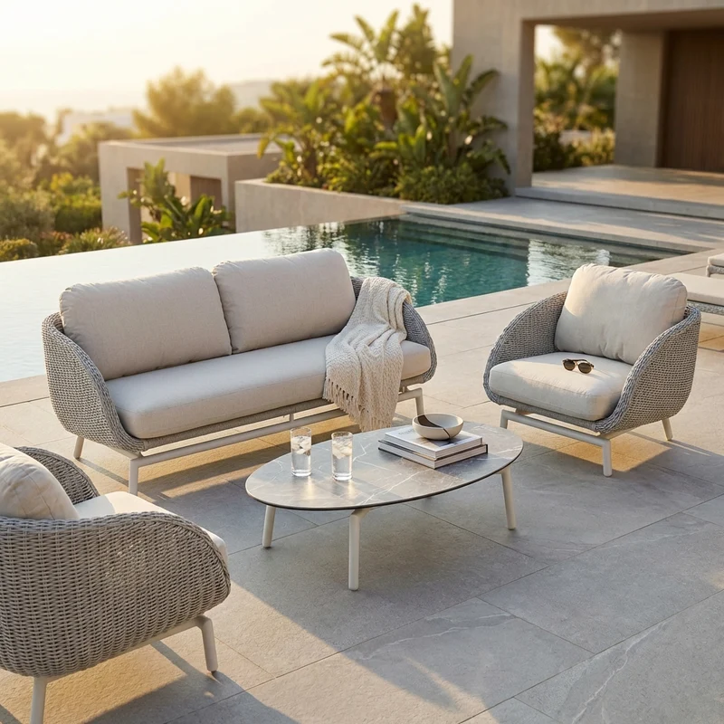 Salotto da giardino 5 posti - WYNN