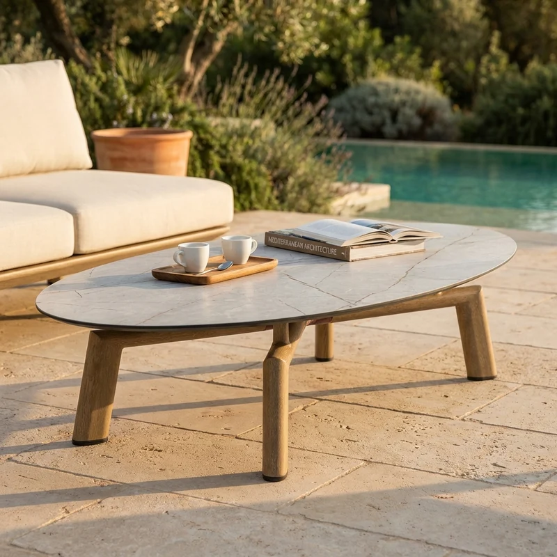 Divano da giardino modulo tavolino - ULRIC