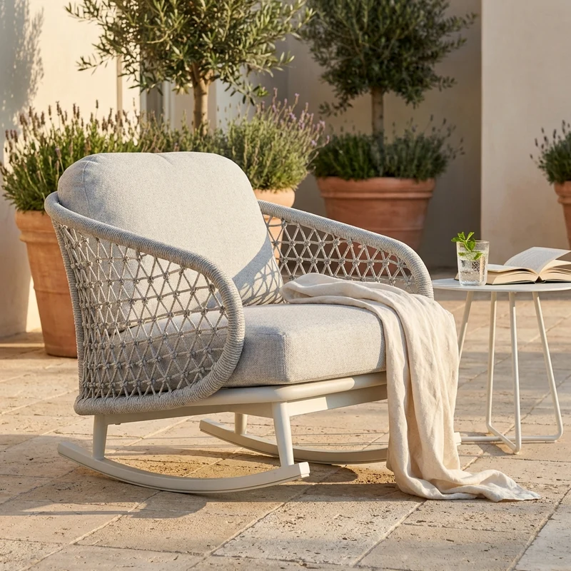 Poltrona a dondolo da giardino - PERRIN