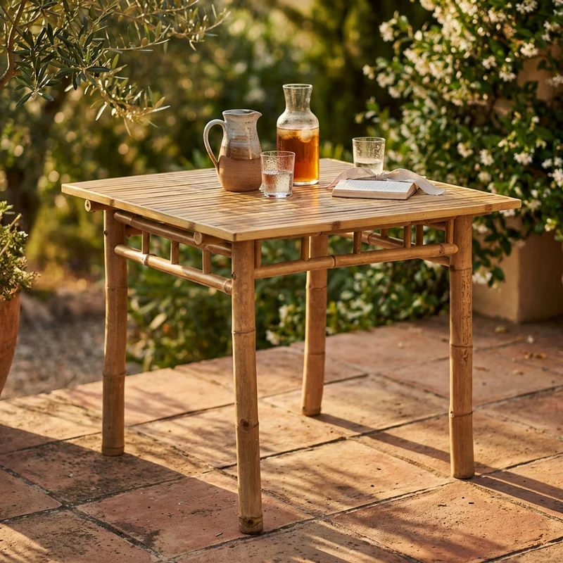 Tavolino da giardino in bamboo - AVIATOR