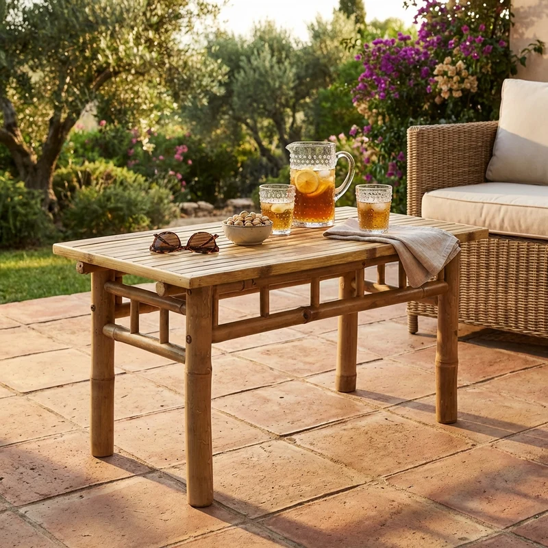 Tavolino da giardino in bamboo - AVIATOR