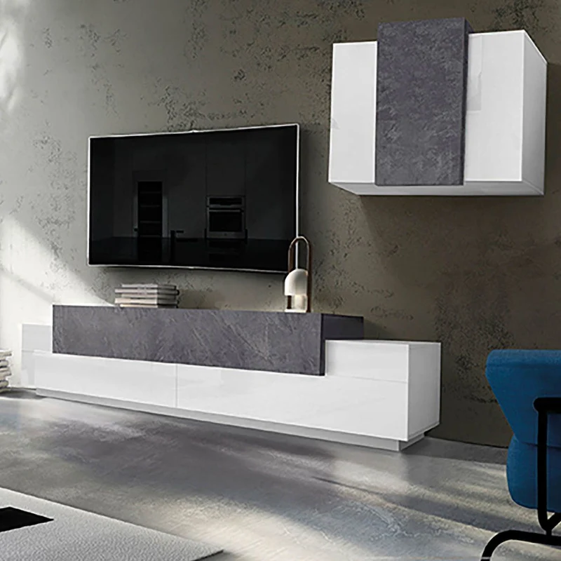 Parete attrezzata Krisen 240 White Report