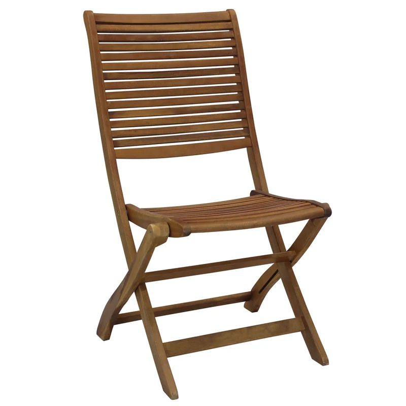Poltrona da Giardino Pieghevole in Legno Acacia cm 50x65x94 - GERALD