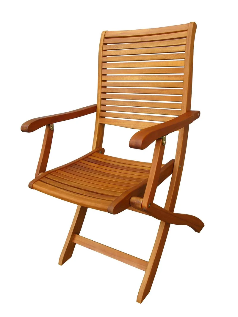 Poltrona da Giardino Pieghevole in Legno Acacia cm 55x64x94 - HAL