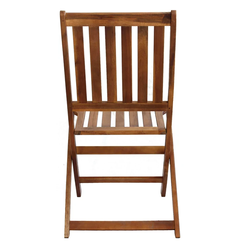 Sedia da Giardino Pieghevole in Legno Acacia cm 46x57x91 - TYRIK