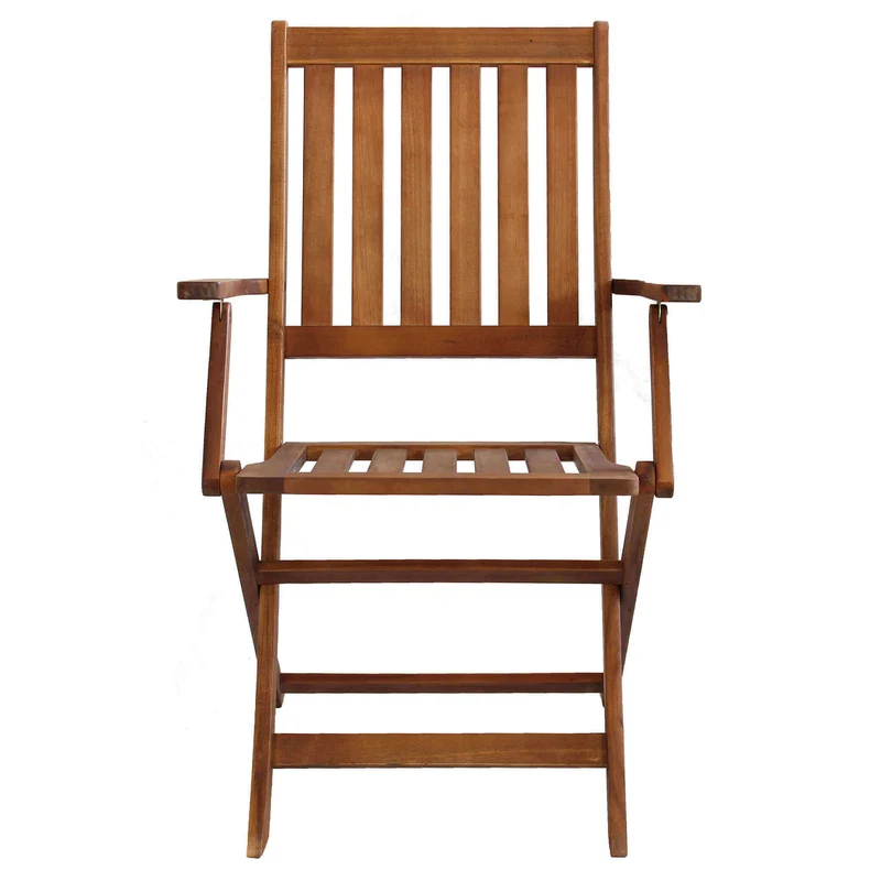 Poltrona da Giardino Pieghevole in Legno Acacia cm 55x57x91 - JIMI