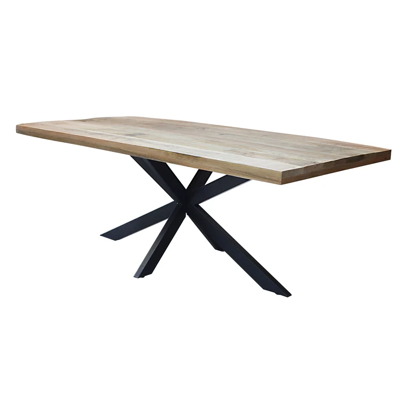 Tavolo da pranzo in legno di acacia 220x100 cm - WYATT