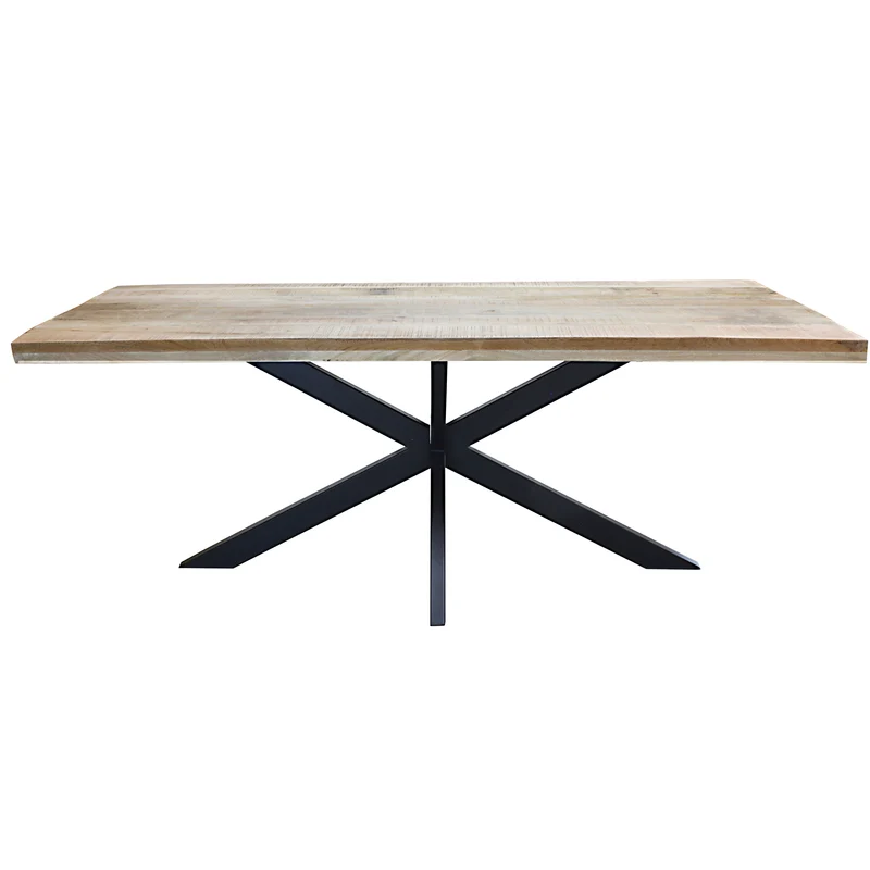 Tavolo da pranzo in legno di acacia 220x100 cm - WYATT