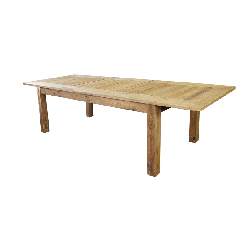 Tavolo da pranzo allungabile in legno di pino riciclato 224/304x105 - PINE