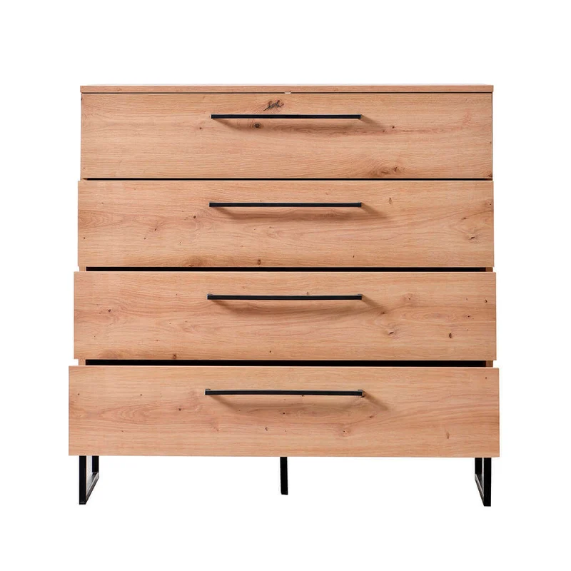 cassettiera moderna 4 cassetti cm 91 5x42x92 5 h - ZENWOOD